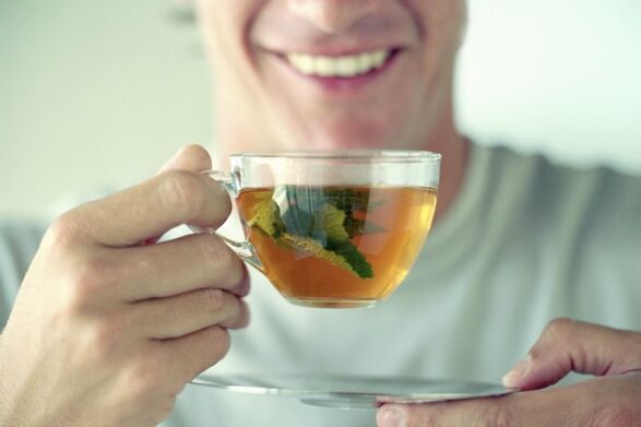 Herbal tea for the treatment of prostatitis